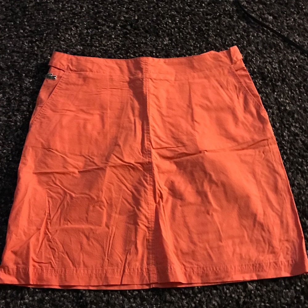 Orange Lacoste skirt new