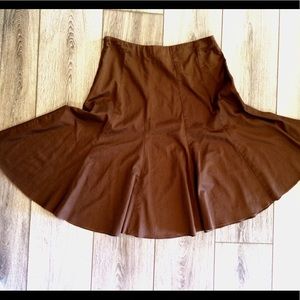 Brown knee length New York and Co. Skirt (size 4).