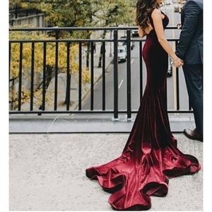 Jessica Angel Velvet Evening Gown / Dress.