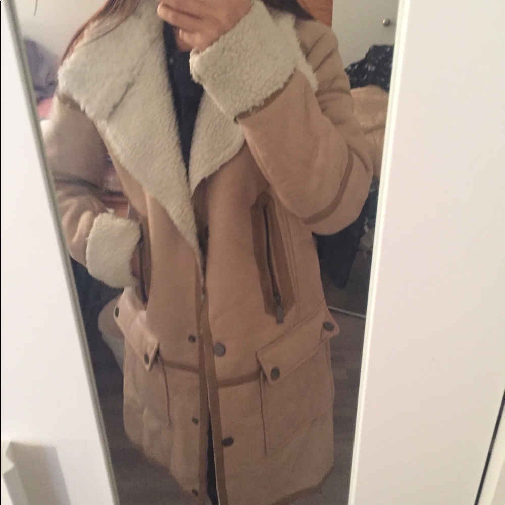 Faux fur coat
