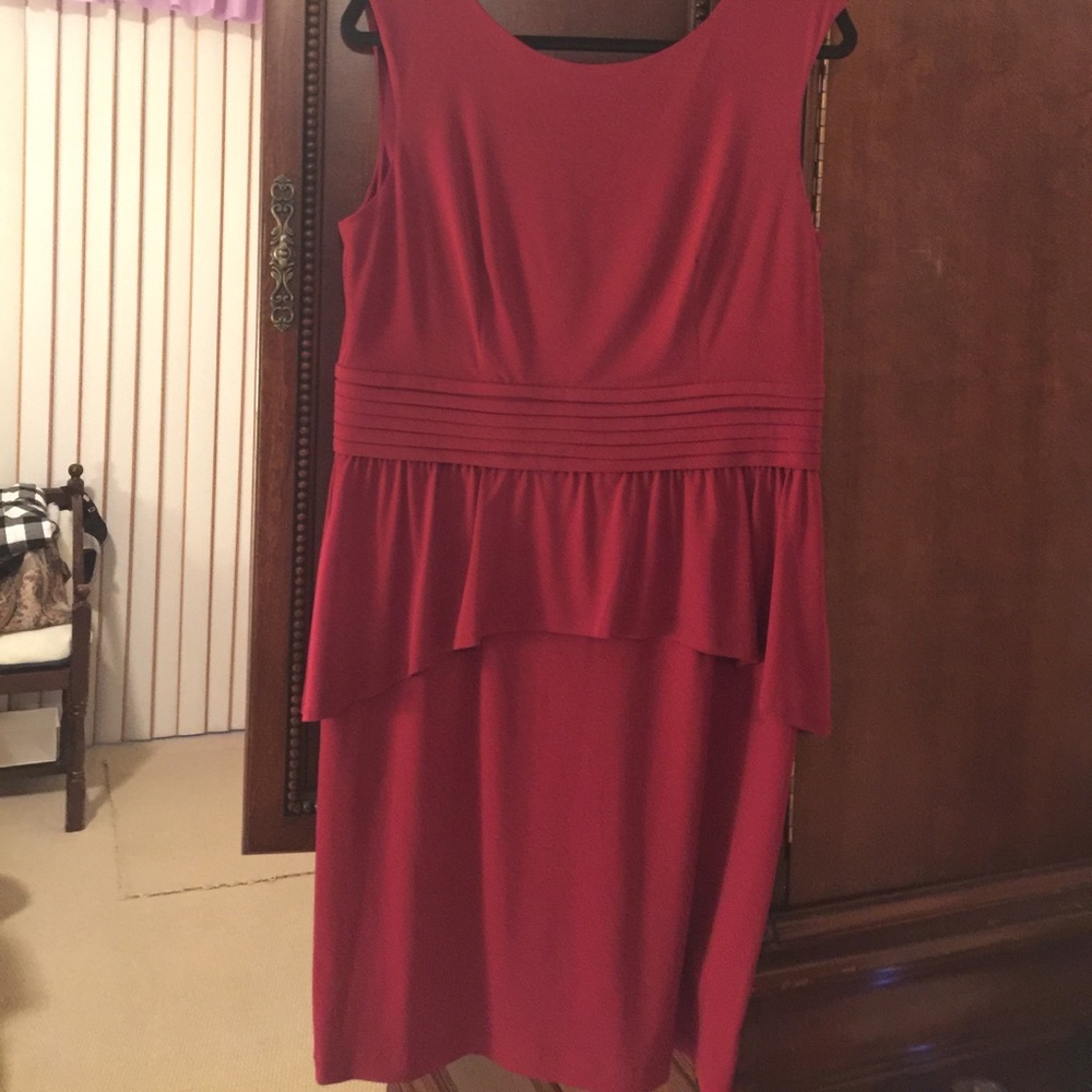 Strapless Maroon Dress