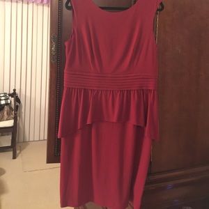 Strapless Maroon Dress