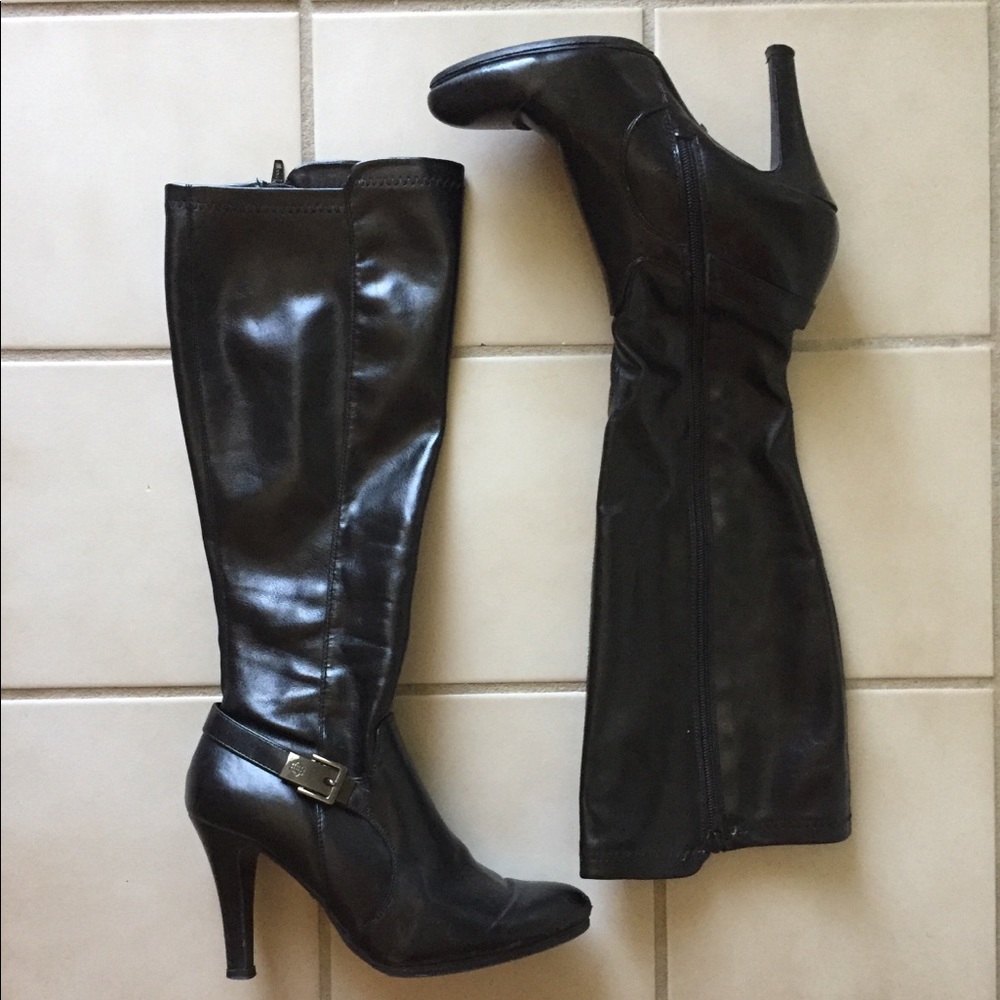 DANA BUCHMAN Freida Black Knee Boots size 7