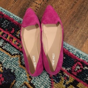 Pink Suede Flats | Size 9