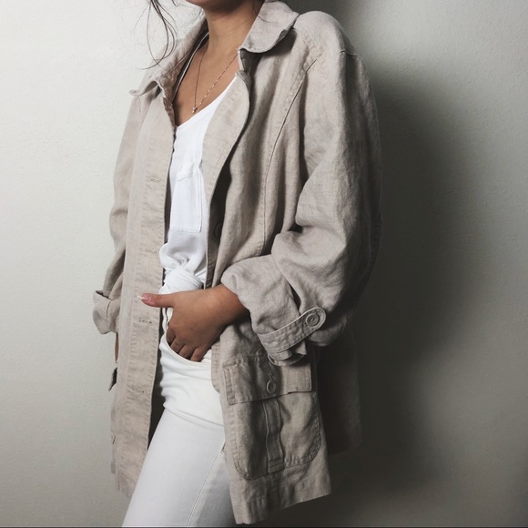 Jackets & Blazers - luxury linen coat