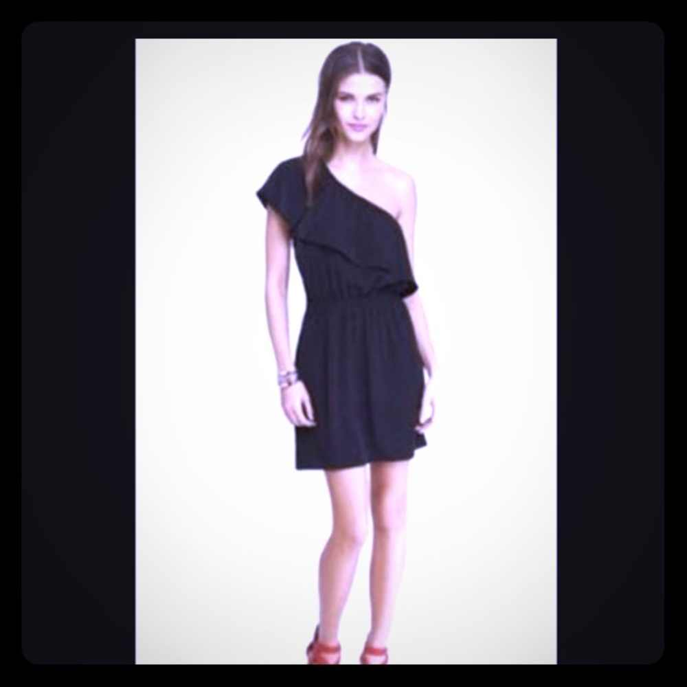 NWT! Express One Shoulder Ruffle Dress
