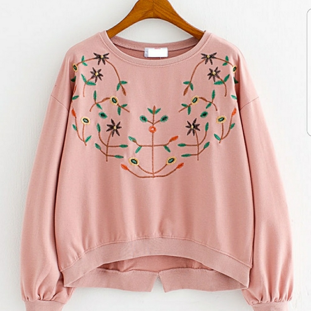 Embroidered Pullover - image 1