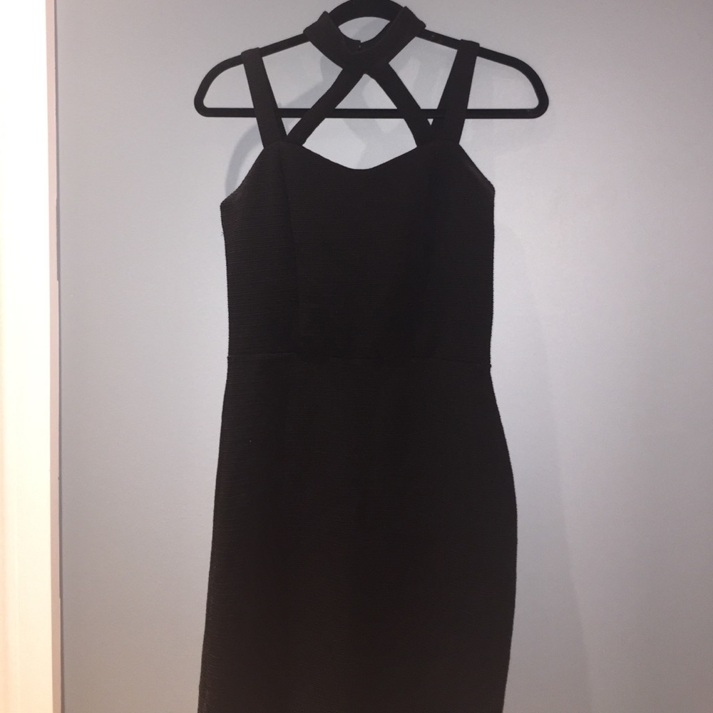 Black mini dress