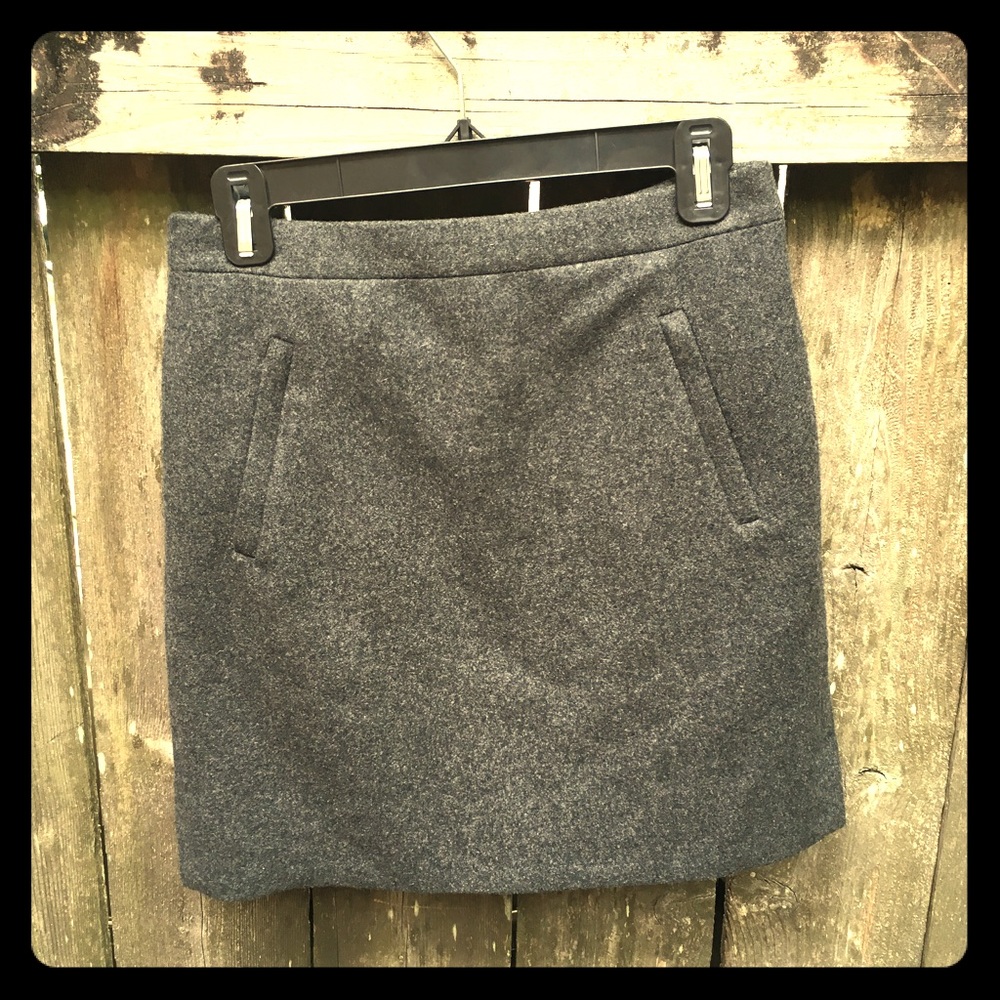 J.Crew Wool Mini Skirt