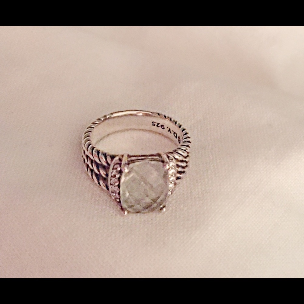 David Yurman Petite Wheaton Ring in Prasiolite