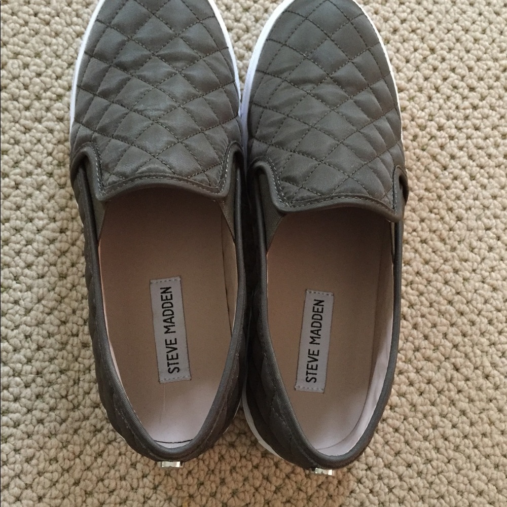 Steve Madden slip ons .