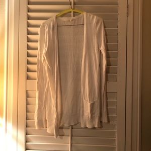 White cardigan
