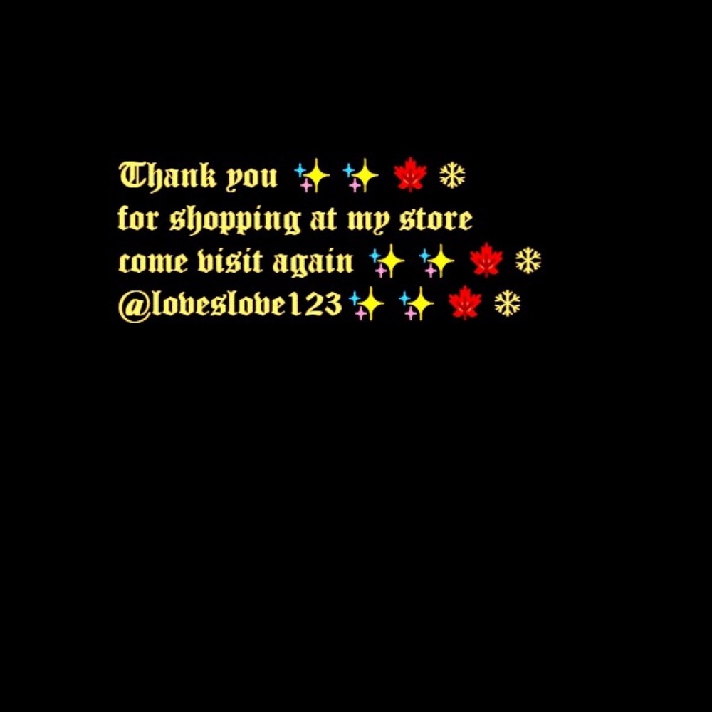 Thank you for shopping at my store ✨✨🍁❄✨✨🍁❄😎😍