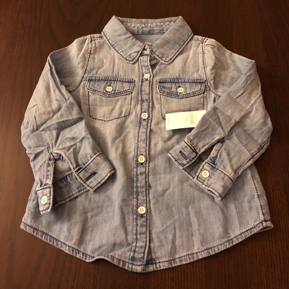 NWT BabyGap Chambray top