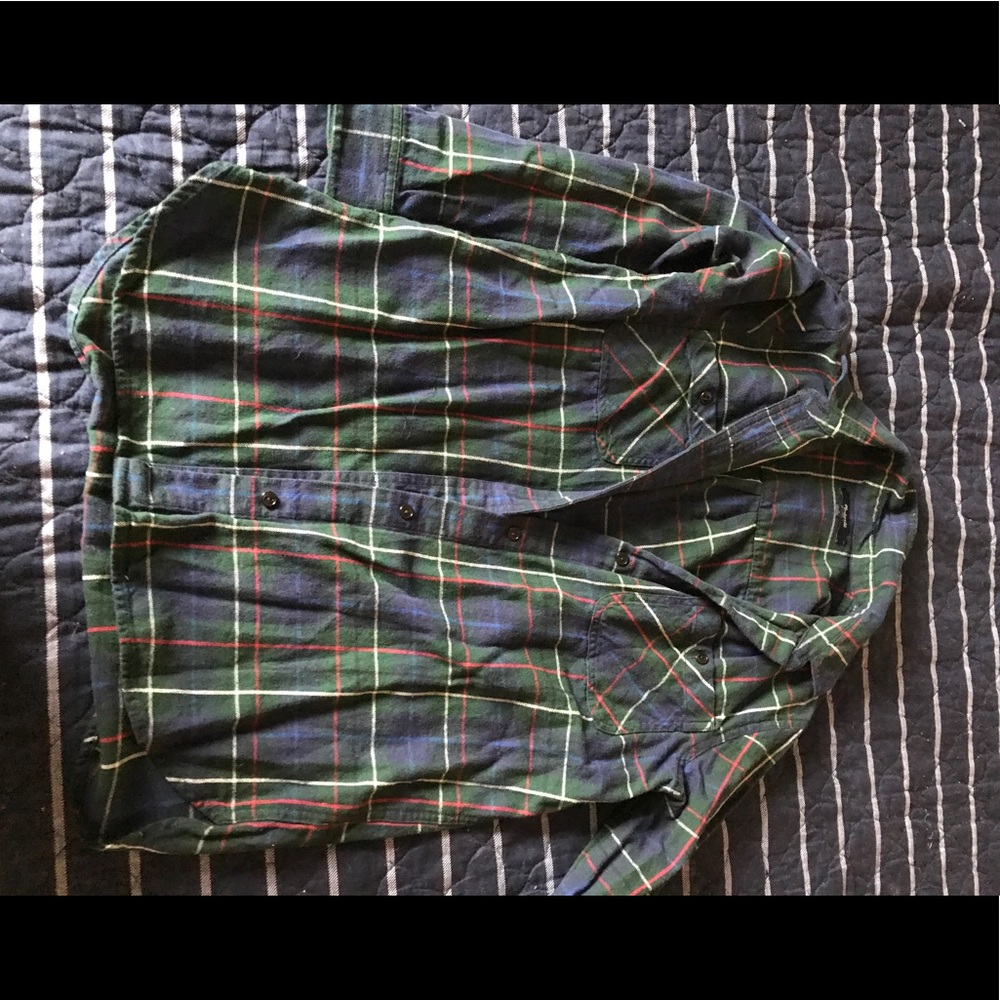 Madewell plaid button up shirt