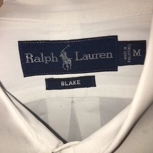 Ralph Lauren Polo Blake- white dress shirt