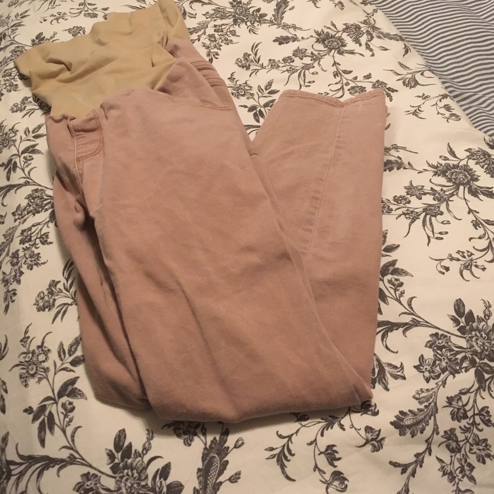 Pink Maternity Jeans