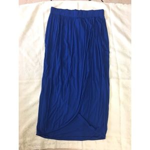Blue Midi Skirt