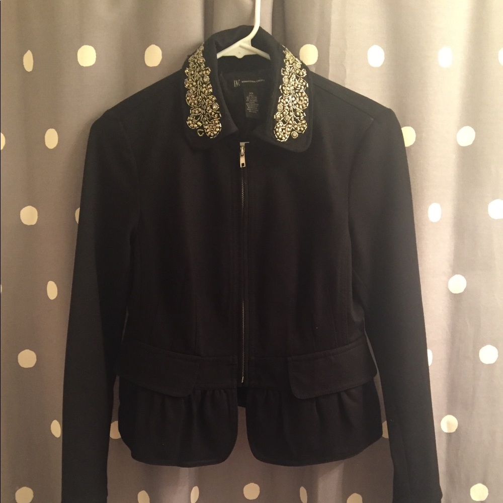 INC peplum blazer