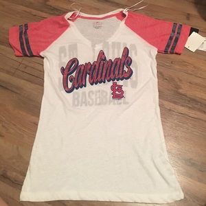 Cardinals V neck tee