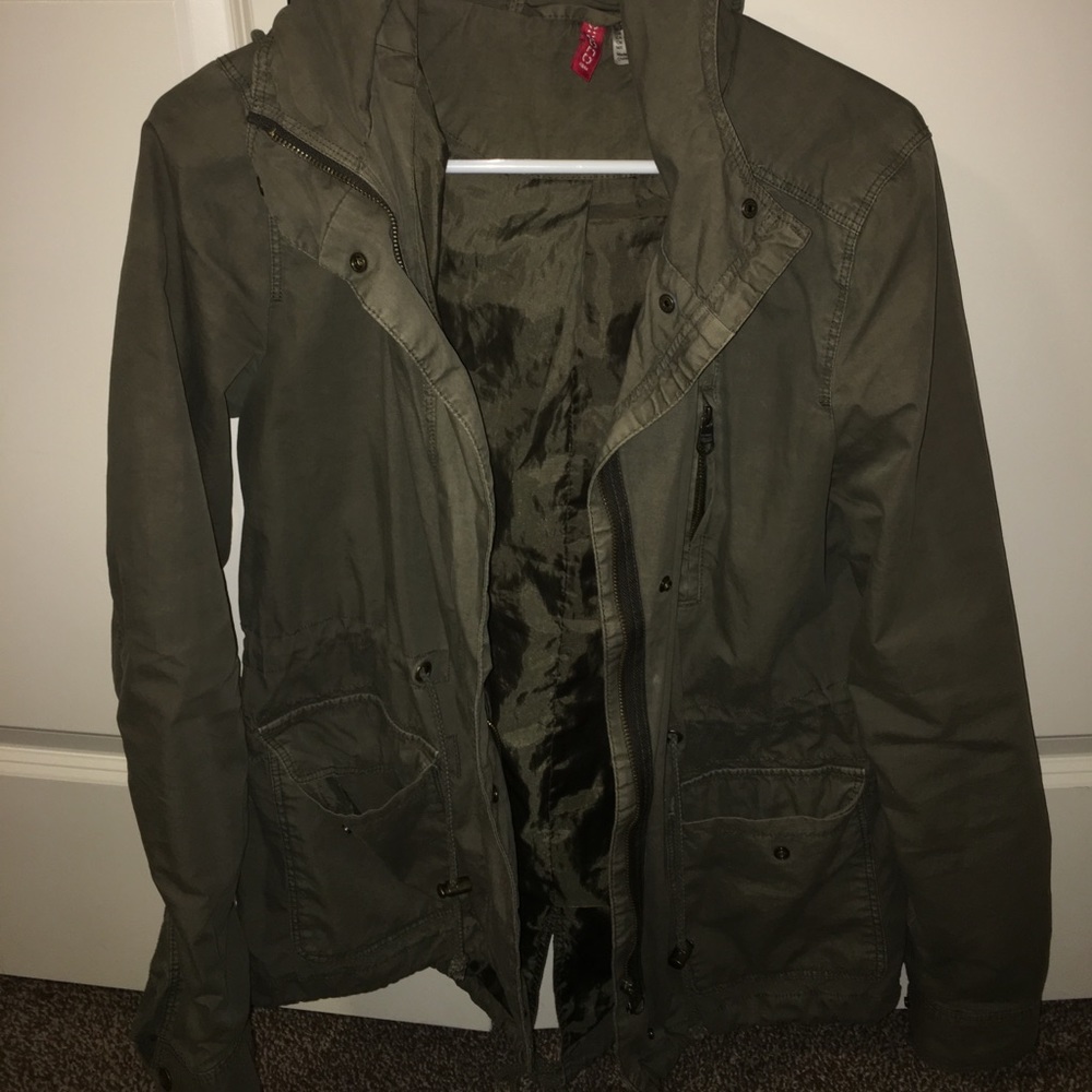 Green army jacket