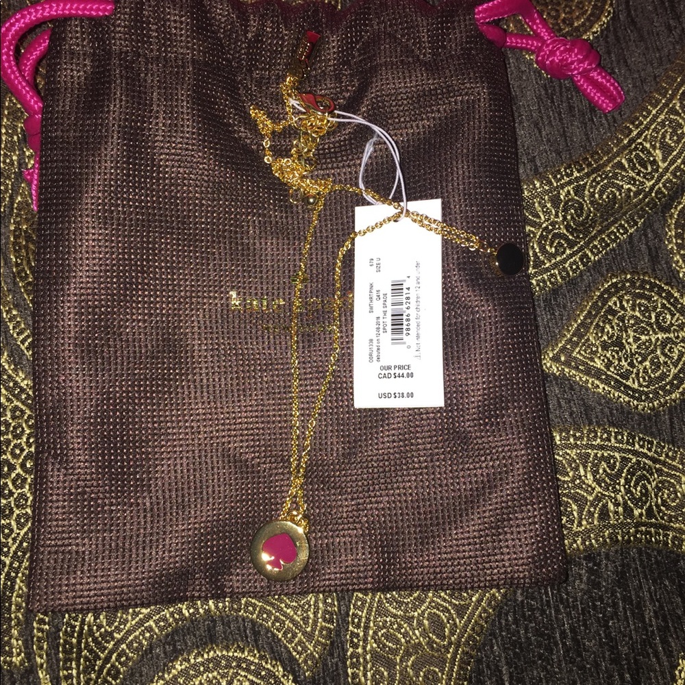 Brand new with tags kate spade gold necklace