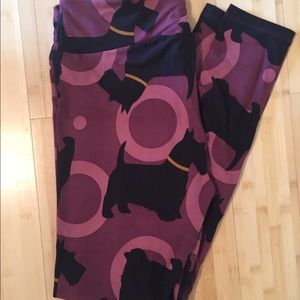 Brand new Lularoe TC Scotty dog leggings