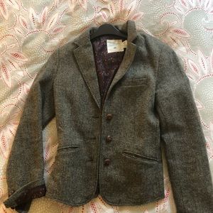 H&M tweed herringbone jacket