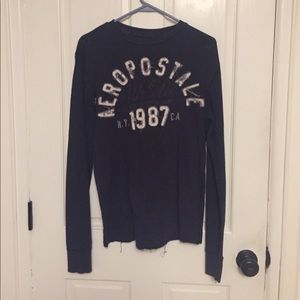 Long sleeve waffle Tee