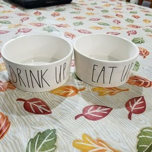 Rae Dunn dog bowls