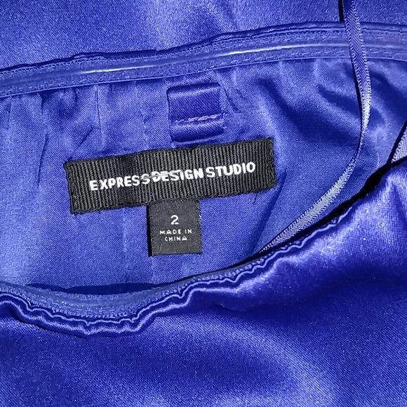 Express design studiol Royal blue dress - Picture 5 of 8