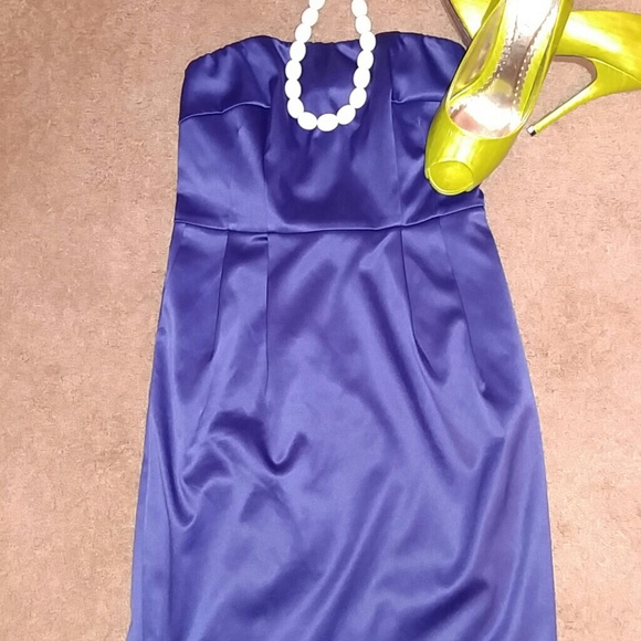 Express design studiol Royal blue dress - Picture 2 of 8