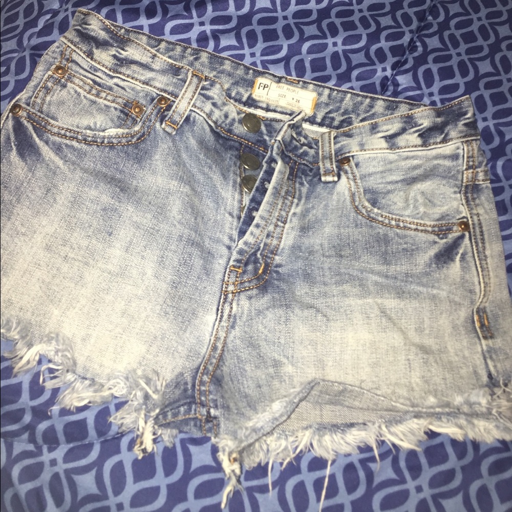 Free people high waisted shorts