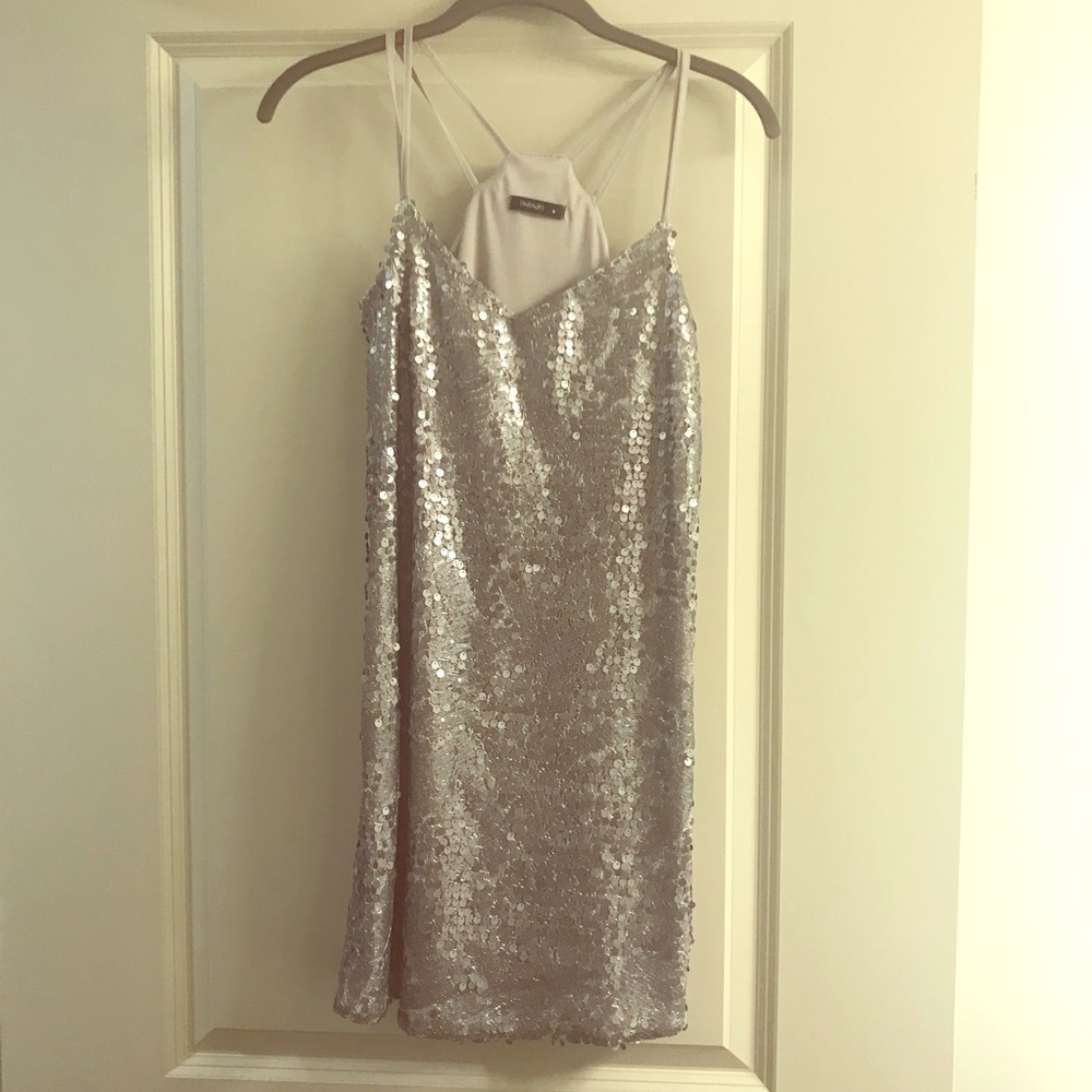 ASOS paradi silver party dress UK8/US4