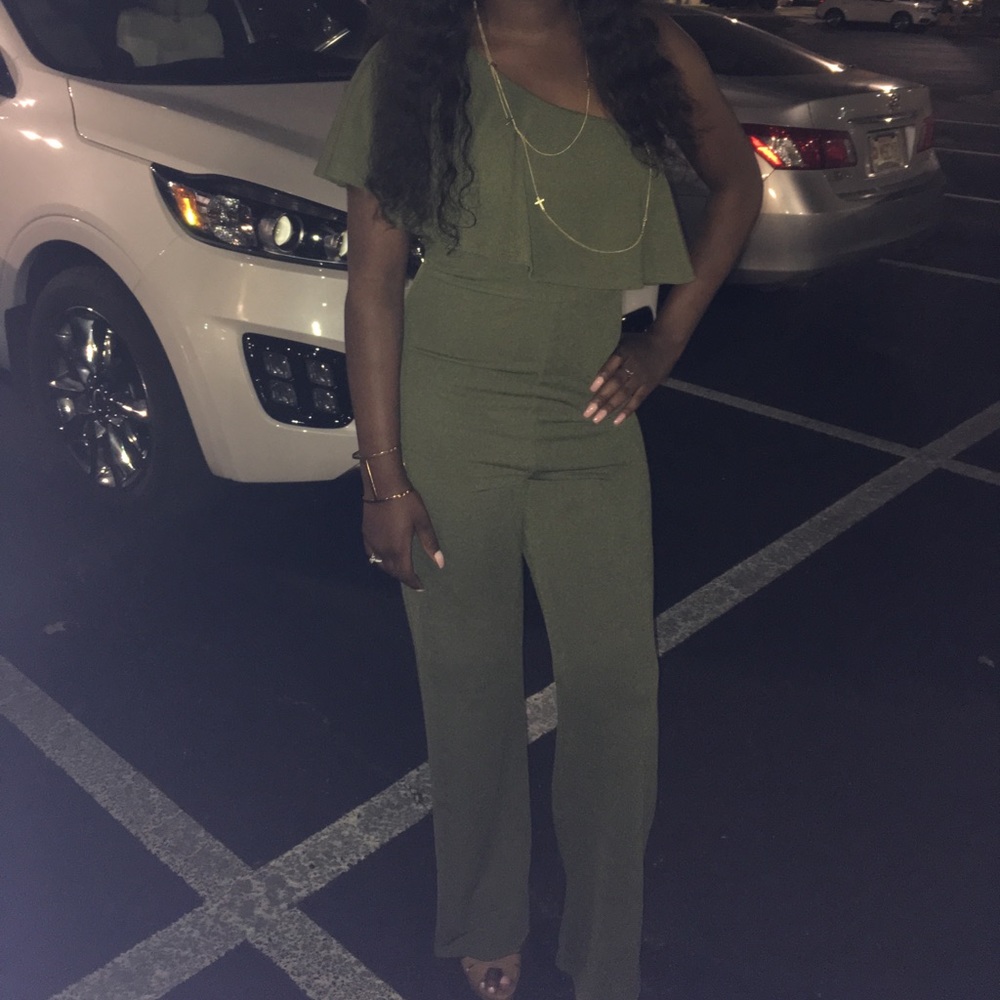 Olive Green Jumpsuit