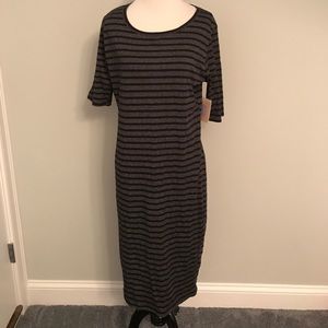 Lularoe Julia L black and gray