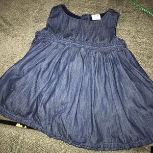 Baby gap denim sleeveless dress.