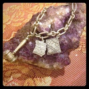 Sterling Silver Vintage Charm Bracelet