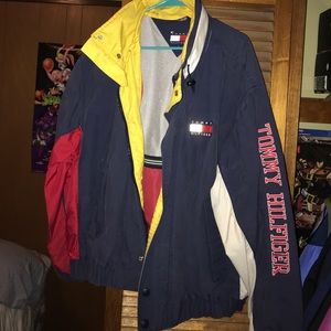 Vintage Tommy Hilfiger color block jacket