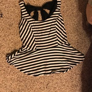 Stripped Cut Out Tank
