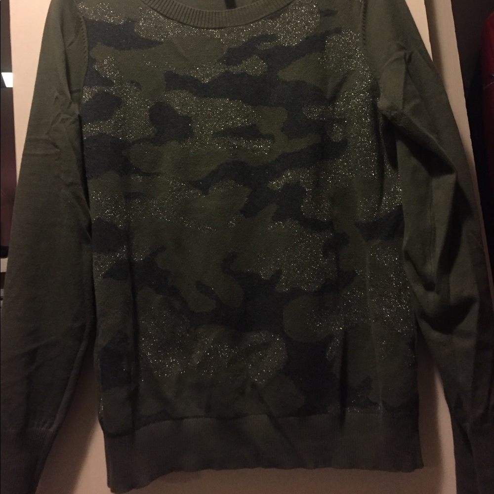 Camo Sparkle Sweater
