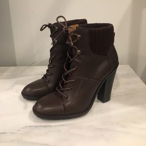 Ralph Lauren Collection Rayna lace up heel bootie