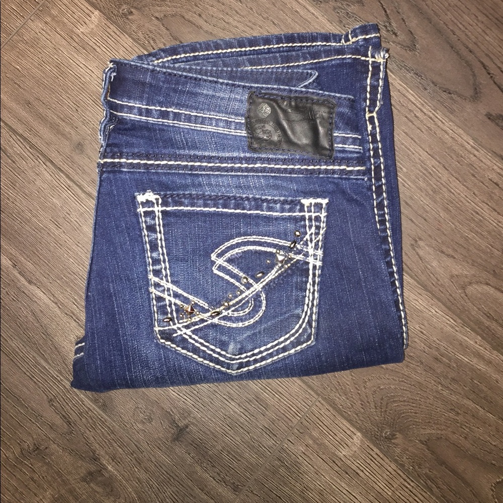 Silver "Twisted" Jeans