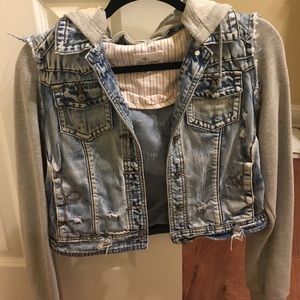Jean jacket hoodie