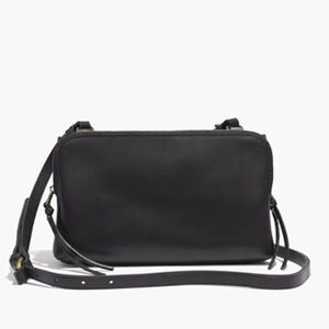 Madewell twin pouch leather crossbody