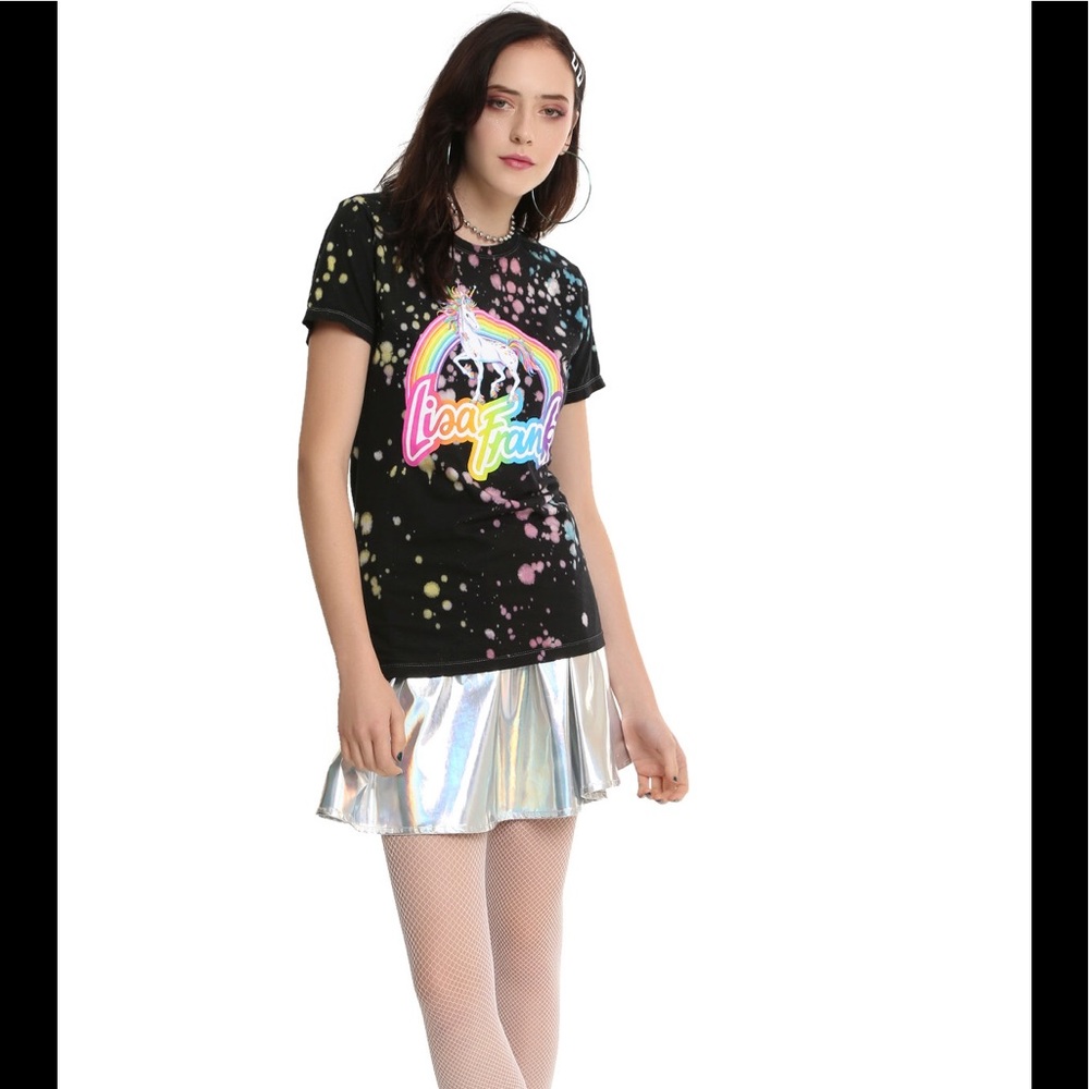 🦄Lisa Frank Splatter Unicorn Tee NWT!🦄 - Picture 2 of 3