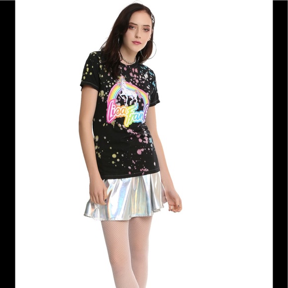 🦄Lisa Frank Splatter Unicorn Tee NWT!🦄 - Picture 2 of 3