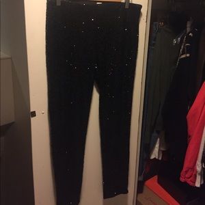Sequin Black Pants