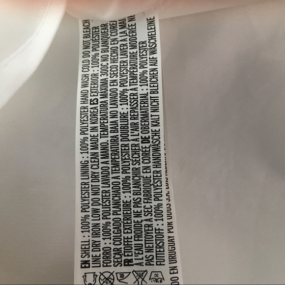 F21 White Textured Asymmetric Dress - Picture 8 of 8