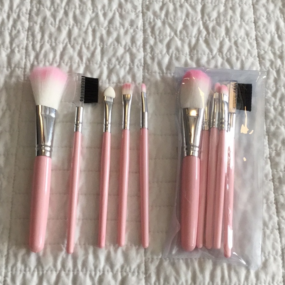6 Piece Eye Makeup Brush Set - 6 colors